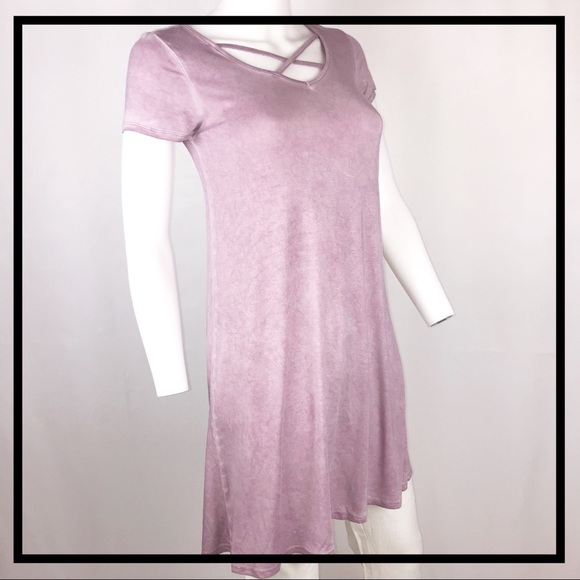 NWT ULTRA FLIRT Extra Long Purple Tee Size Small - Picture 3 of 5